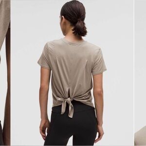 Lululemon | Lightweight Split-Back Training T-Shirt | Warm Ash Grey | Large